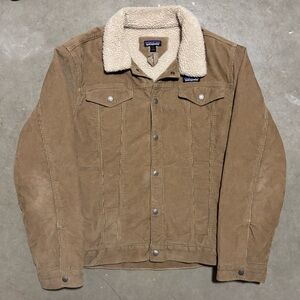 Patagonia Corduroy Jacket Sherpa Lined Brown Granola Mens